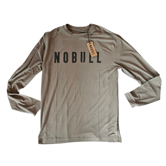 NOBULL Men's Slim Fit Long Sleeve Shirt NEW Workout Gym - Picture 2 of 6